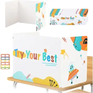 Boards for Student, Desk Dividers for Students, Cardboard  Folders,  Shield Folder Boards, Classroom Divider Shield for School Teachers Home (Try Your , 12)