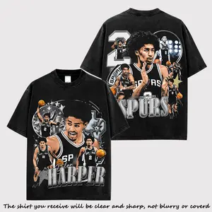 Dylan Harper 2 Shirt Cotton, Super Slash Bros Fans, Next Harper Shirt, Dylan Harper Fans, Spurs Nation Fans, Basketball Shirt, Game Day Fit