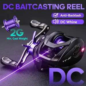 TRONMER YT-DC Smart Electronic Baitcasting Reel, 7.1:1 Gear Ratio 2g Minimum Cast Weight Anti-Backlash with DC Whine Sound Micro Lure Fishing Reel