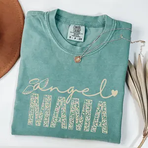 Comfort Colors Angel MAMA Crewneck Shirt, Memorial Shirt, Pregnancy Loss, Angel Mom, Loss Of Child T-shirt, Comfort Colors Shirt
