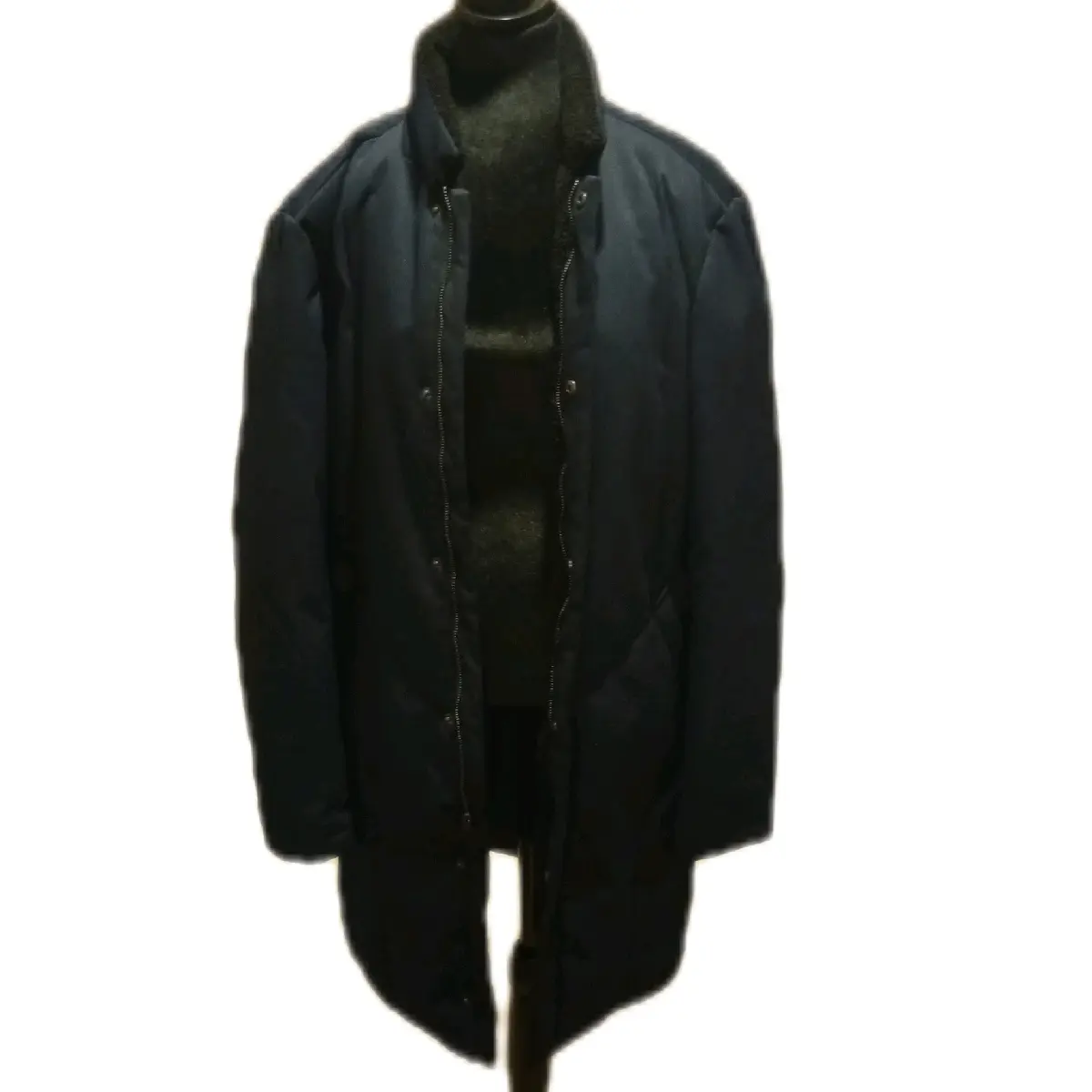 Navy Blue DKNY Long Trench Coat for Fall/ Winter
