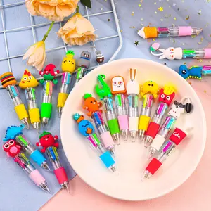 Mini Multicolor Pens in One 4-in-1 Cute Pens Bulk for Kids, Ballpoint Pen for Birthdays and Children's Parties, Fun Gifts Assorted Ink Kawaii Pen