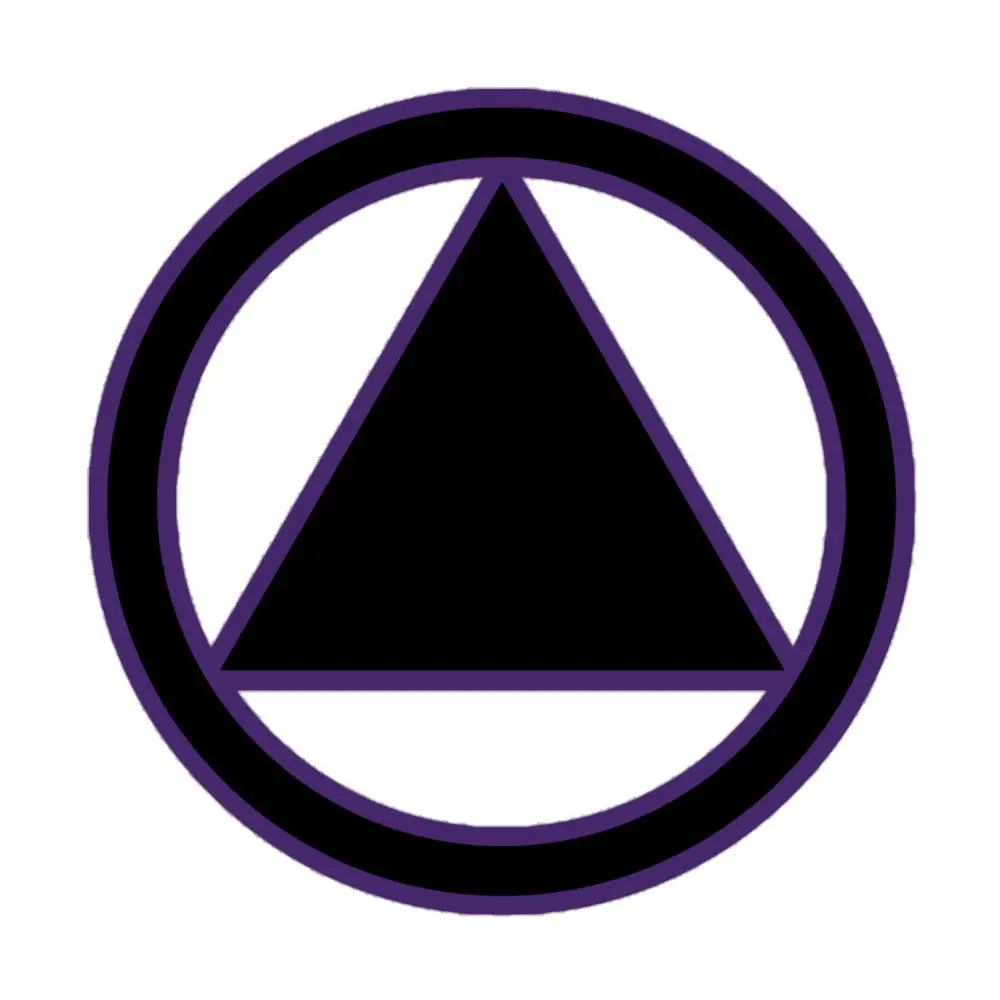Purple Sobriety Symbol Sticker vinyl sticker
