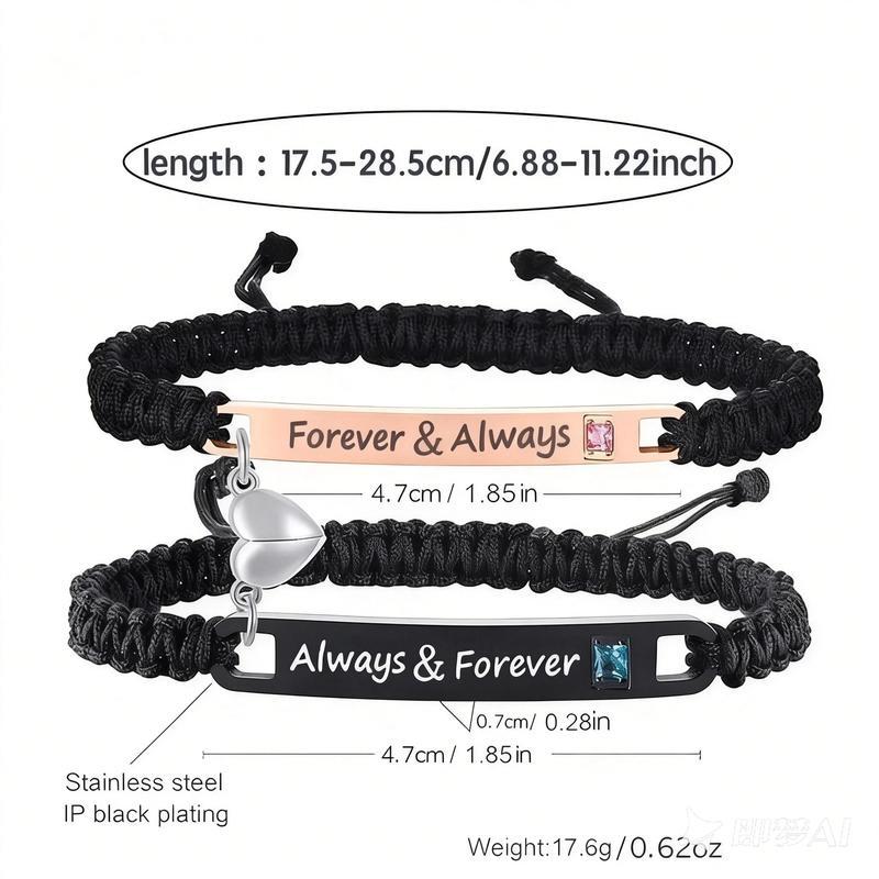 Personalized Couple Bracelet Customized Couple Bracelets Set Mutual Attraction Custom Name Relationship Bracelet Personalized Gift for Men Women Personalized Couple Bracelet Customized Couple Bracelets Set Mutual Attraction Custom Name Relationship Bracelet Personalized Gift for Men Women
