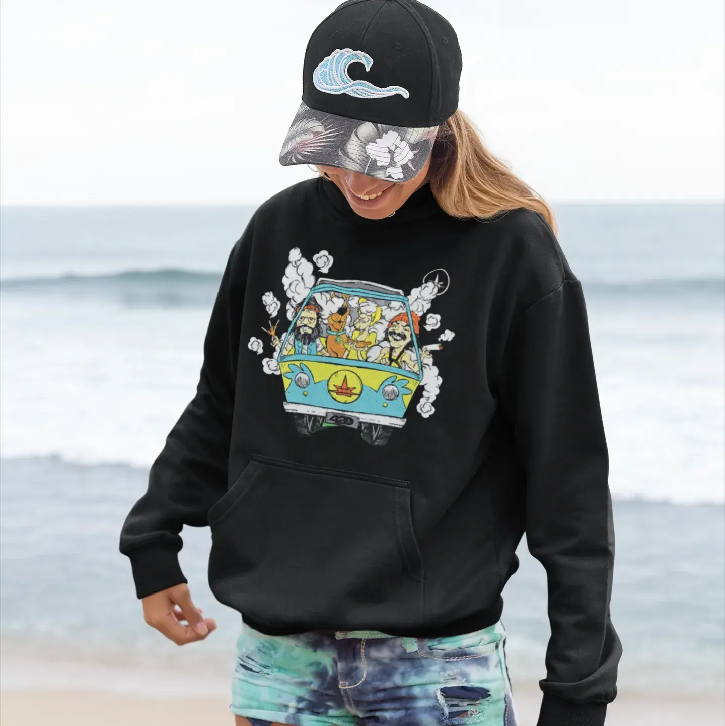 🚐 Cheech & Chong Scooby Doo Hoodie - #2 BESTSELLER | Up in Smoke | Ultra Soft Premium | Comedy Gold
