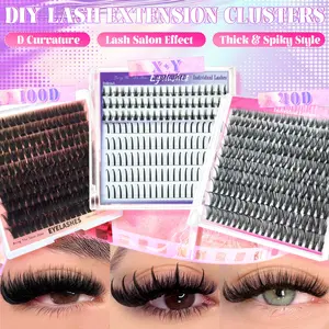 DIY Eyelash Extension Kit, 9-18mm Mixed Lashes, Includes Bonding Glue & Tweezers, Perfect for Beginners, Ideal Gift Set