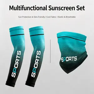 Cooling Arm Sleeves for Men Women Gradient Sun Protection Compression Sleeves for Cycling Fishing Golf Sports Outdoor Gear Summer Essentials Fathers Day Gift Ideas