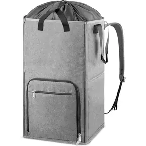 Laundry Backpack Bag, Large 2 in 1 Laundry Hamper Basket for College Students Dorm, Shoulder Straps, Laundry Bag