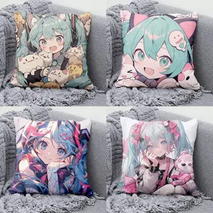 New kawaii Hatsune Miku pillow two-dimensional anime pillow cartoon game peripheral personalized pillow Christmas gift wholesale