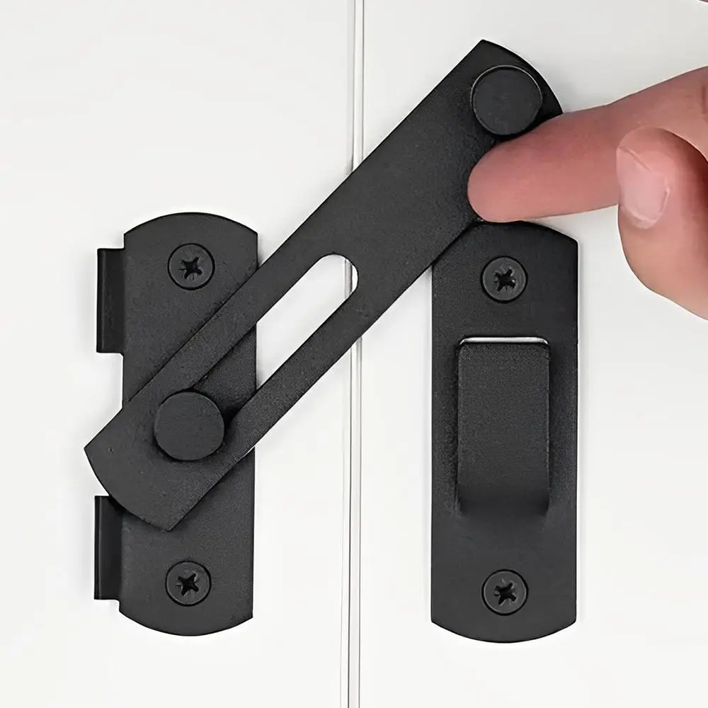 Door Hasp Latch, 1 Count Stainless Steel Safety Hasp Padlock with Mounting Screws, Safety Padlock Hasp Latch for Doors, Sheds, Cabinets