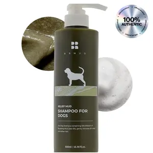 BRMUD Relief Mud Shampoo for Dogs - Official Product Soothing, Hypoallergenic, Tearless, Deodorizing, Itchy Skin Flea & Tick Dog Shampoo (16.9 fl oz)