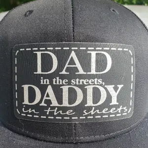 Richardson 112 laser engraved leather patch hats