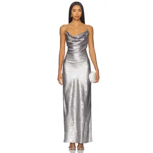 superdown Kit Maxi Dress in Silver