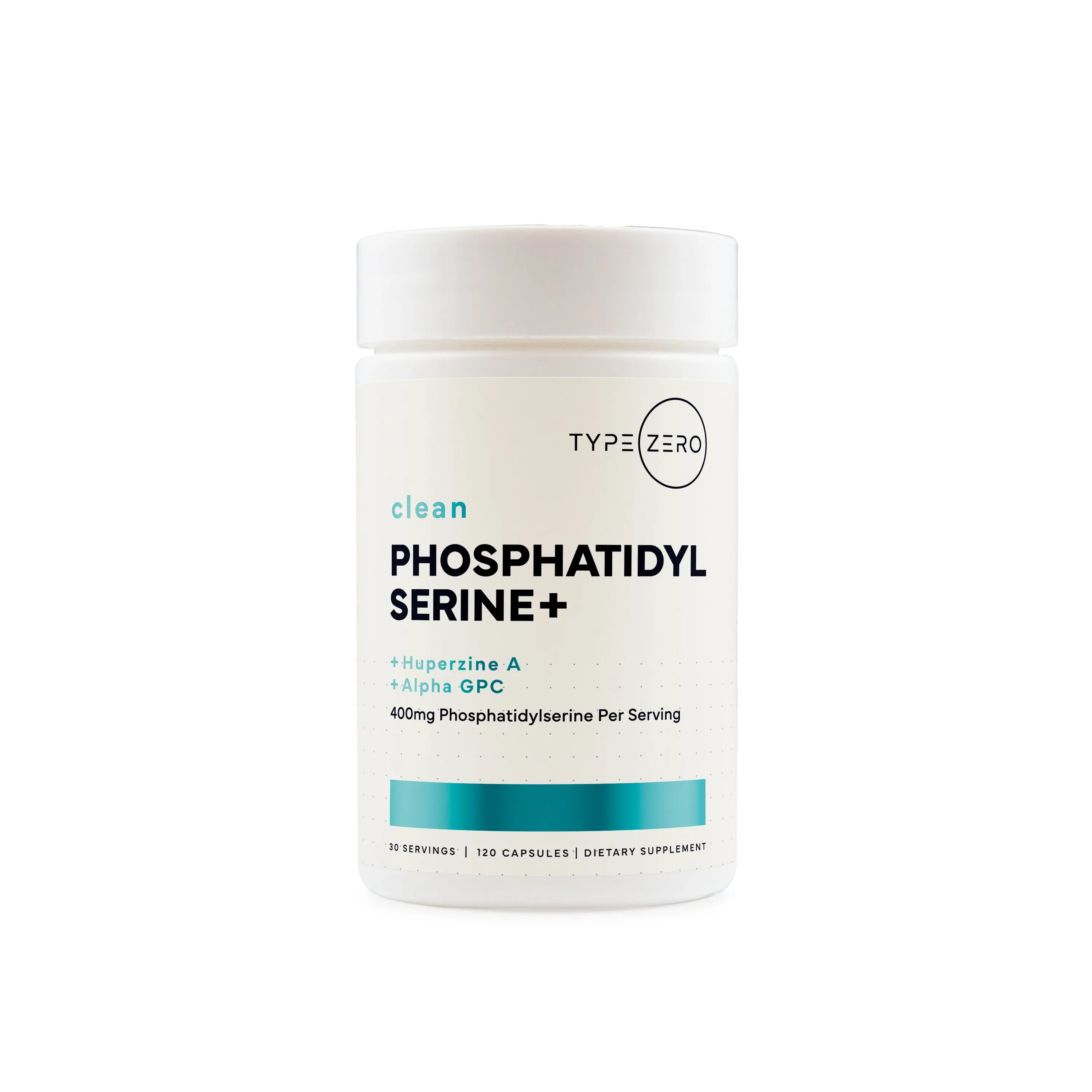 Type Zero Phosphatidylserine+ Capsule - 120 Capsules for 30 Servings, 600mg Per Serving, Dietary Supplement for Health & Fitness