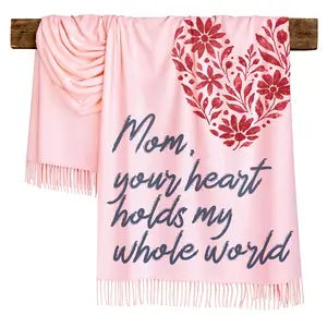 Mother’s Day Heart Love Scarf, Choose The Best Quote