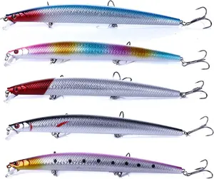 Jerk Baits for Bass Fishing, Jerkbait Fishing Lures, Minnow Lures Jerk  for Freshwater/Saltwater Fishing Lures for Trout Pike, 5 count/10pcs with Box