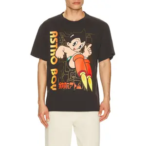 Philcos Astro Boy Fly Tee in Black Pigment