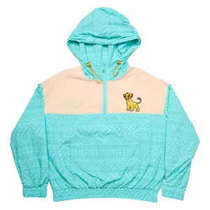 Lion King Simba Windbreaker Half Zip Unisex Hoodie