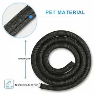Cord Protector, Wire Loom Tubing Cable Sleeve Split Sleeving, Protective Cover For USB Cable Power Cord Audio Video Cable