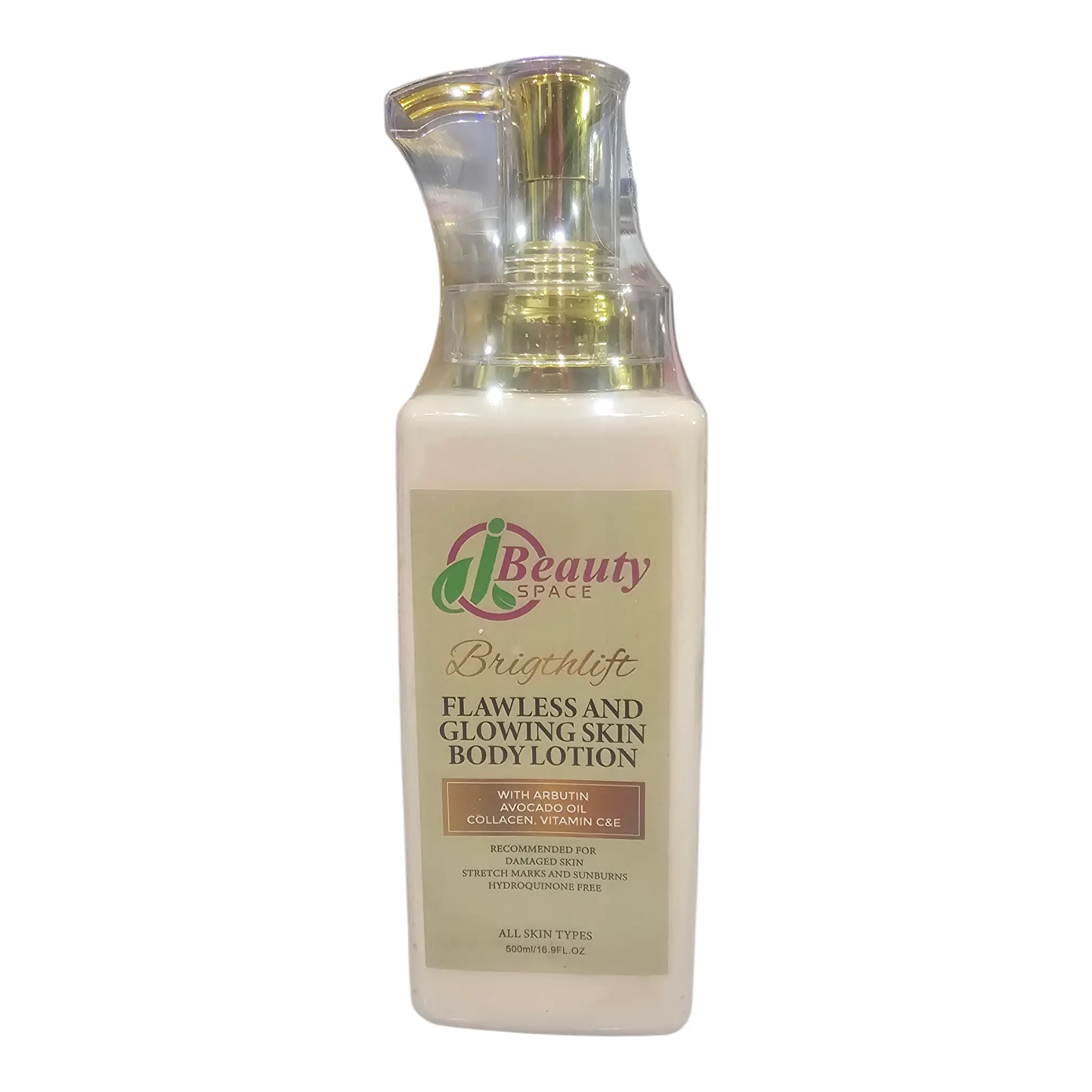 Brightlift Flawless Glowing Skin Body Lotion for All Skin Types 500G Enhances Radiant Complexion Daily Use