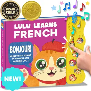 French-English Sound Book for Babies & Toddlers | Press & Learn  | My Baby’s First French Words