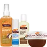 Palmer's Mini Faves Set with Shimmer Radiance Body Oil, Swivel Stick, Brazilian Coco Cream & Coconut Oil for Travel or Gifting