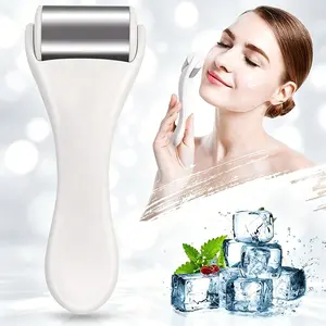 Stainless Steel Ice Roller with Ergonomic Handle, Soothing Cold Massager for Acne, Wrinkles, Post-Workout Recovery, Ideal for Skincare Enthusiasts