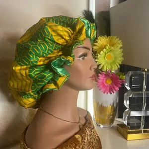 African fabric bonnet