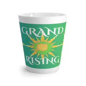 Grand Rising 100% Green Ceramic Latte Mug