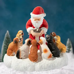 Santa’s Light Of Hope- A Dog’s Christmas Wish Inspirational Collectible Figurine TT- Helps Feed Shelter Dogs in Need