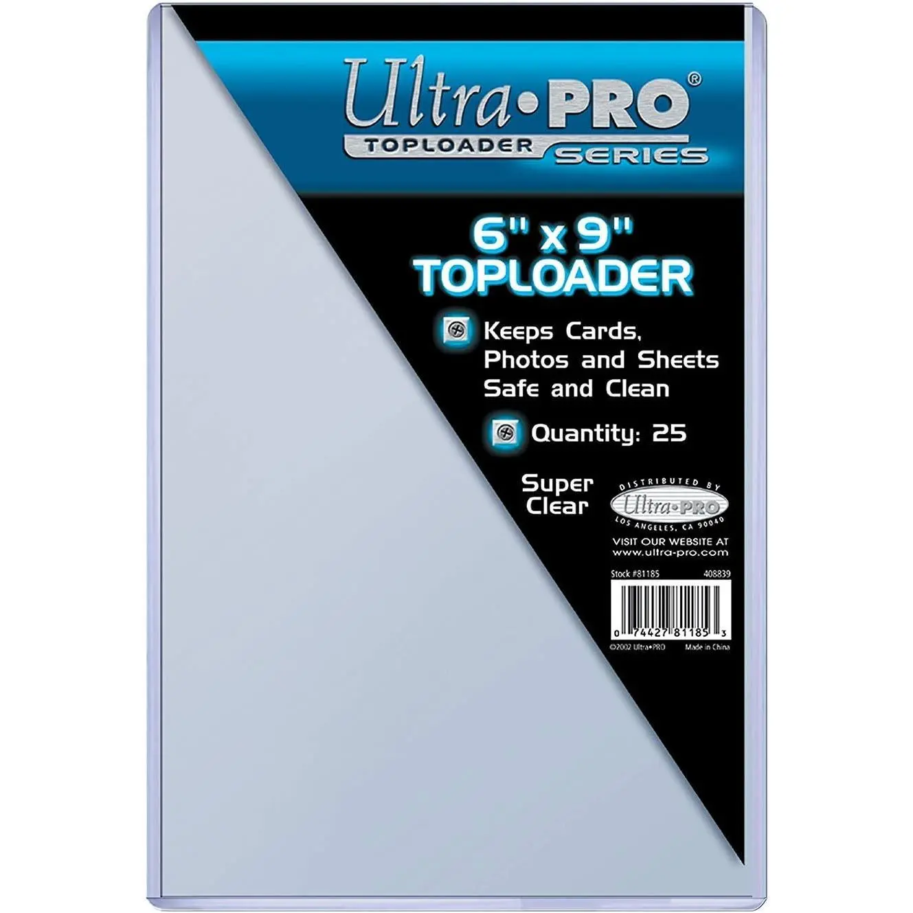 Ultra Pro Rigid Toploaders - 6" x 9" Trading Card Storage, 25-Count Pack with Card Sleeves and Top Loaders Accessories