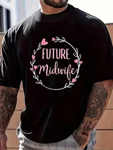 100% Cotton Womens Future Midwife Midwives Midwifery Student Gift T-Shirt Women's Men's Graphic Tee Crew Neck summer vacation Tops