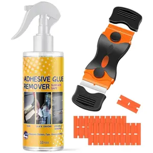 Adhesive Remover for , 3.3 fl.oz  Sticker Remover Spray with Scraper & Extra Plastic , Sticker Remover for , Windows, Rapidly Removes Labels, Sticker, Glue