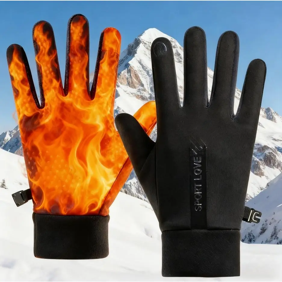 Winter Gloves Man Women Gloves Touch Screen Windproof Warm Water Resistant Thermal Gloves Lightweight Anti Slip Gloves for Cold Weather Ski Biking Cycling Driving Snow Running Hiking Walking
