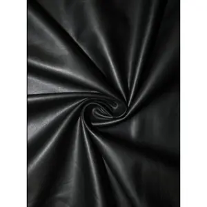 Black Stretch Faux Leather