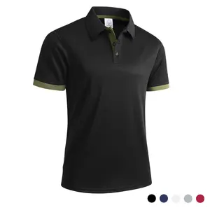 Men’s summer casual short-sleeve collared shirt, regular fit, solid color, fashionable basic casual polo-style shirt suitable for everyday work and formal occasions