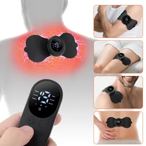 Cordless Heating Muscle Relax Massage Pad Electric Cervical Massage Patch Neck Massager 6 Modes Mini Muscle Massager Neck Back Leg Muscle