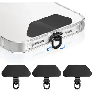 360° Rotating Metal Phone Tether Tab, Phone Lanyard Tab, Cellphone Charm Wrist Strap Hook Holder Compatible for iPhone