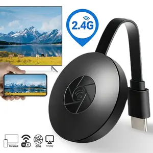 HDMI Screen Mirroring Dongle,2.4G WiFi Wireless HDMI Display Adapter,Wireless Transmitter Receiver Syncs Phone Tablet Laptop Video Image Audio to TV Monitor Projector for Home Theater Office Streaming