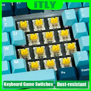 Yellow Dustproof 3Pin Switch Precision Axis Linear Mechanical Keyboard Switch Keyboard Linear Switches