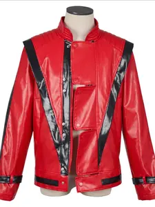 Jackson Performance Cosplay Costume, Leather Jacket Motorcycle, Perfect for Parties and Events, All-Season Fitted Style