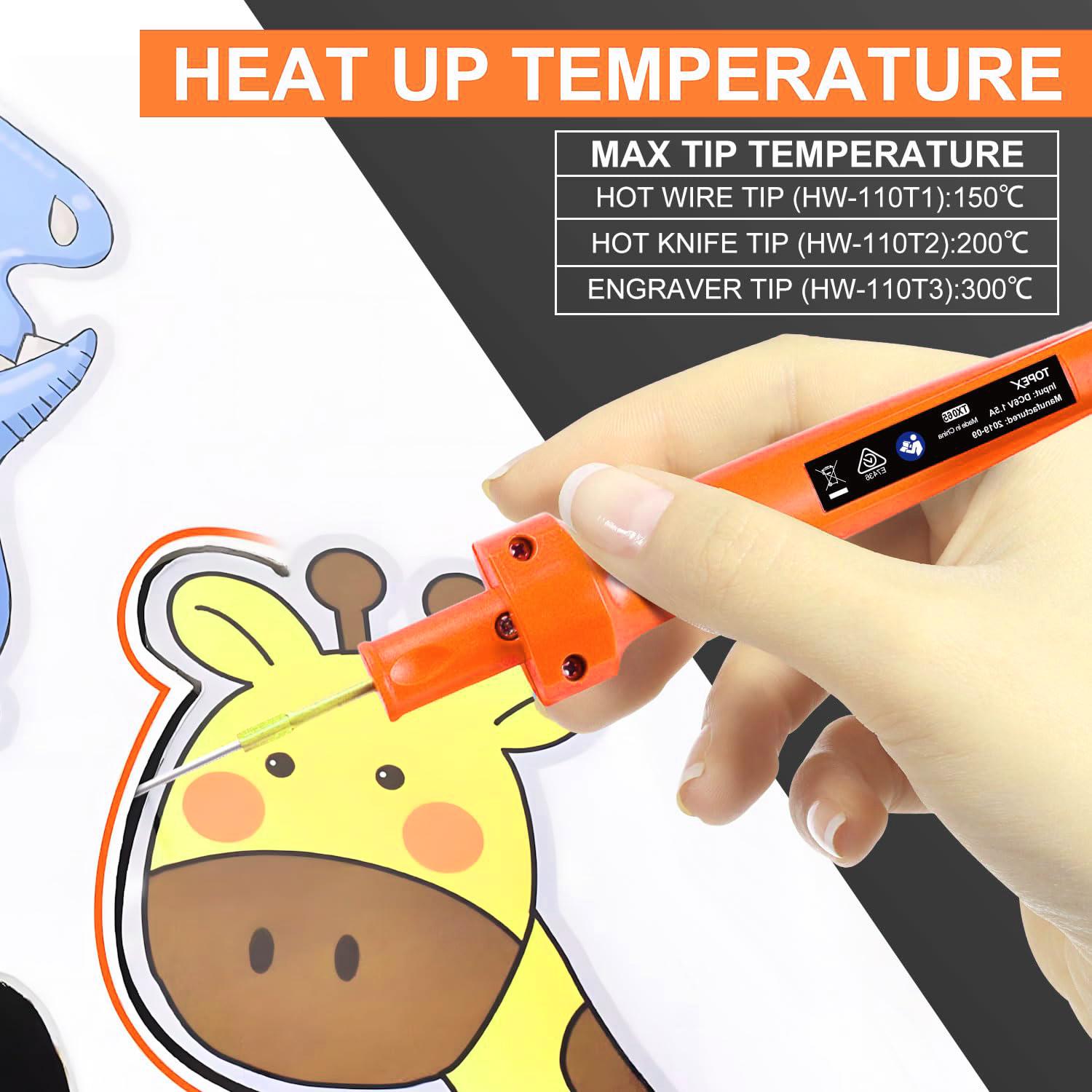 Votrek 3-in-1 Hot Wire Foam Cutter Hot Knife Engraving Kit Styrofoam Polystyrene Cutting Tool Set