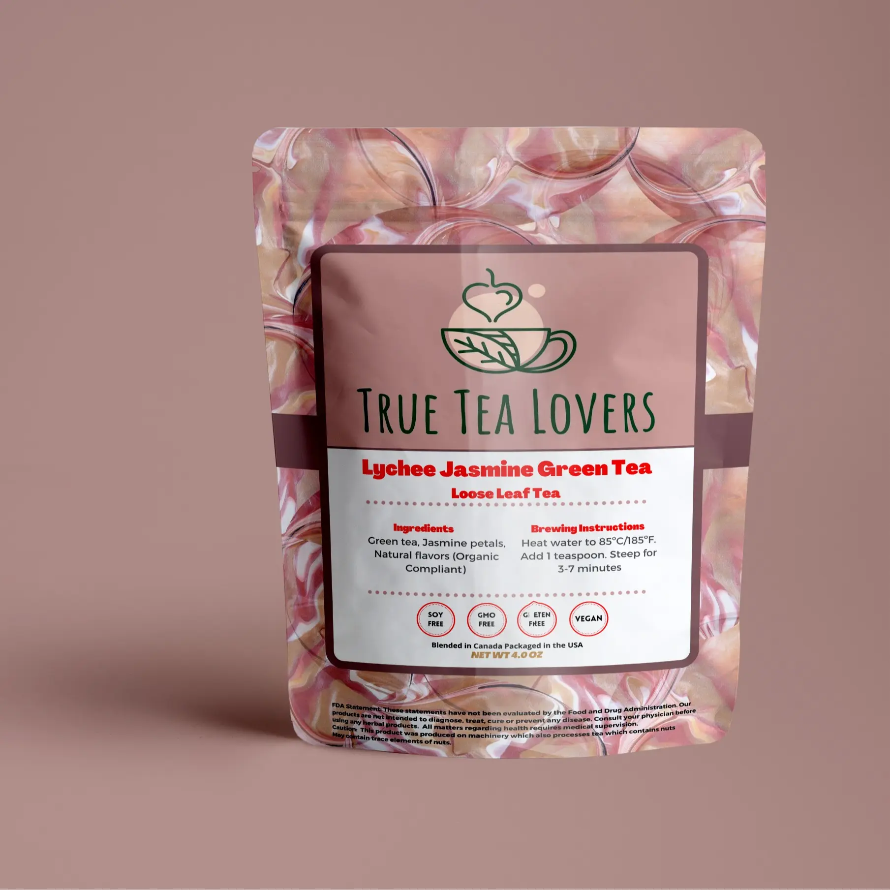 Lychee Jasmine Loose Leaf Green Tea | Introducing Fresh Natural Flavor