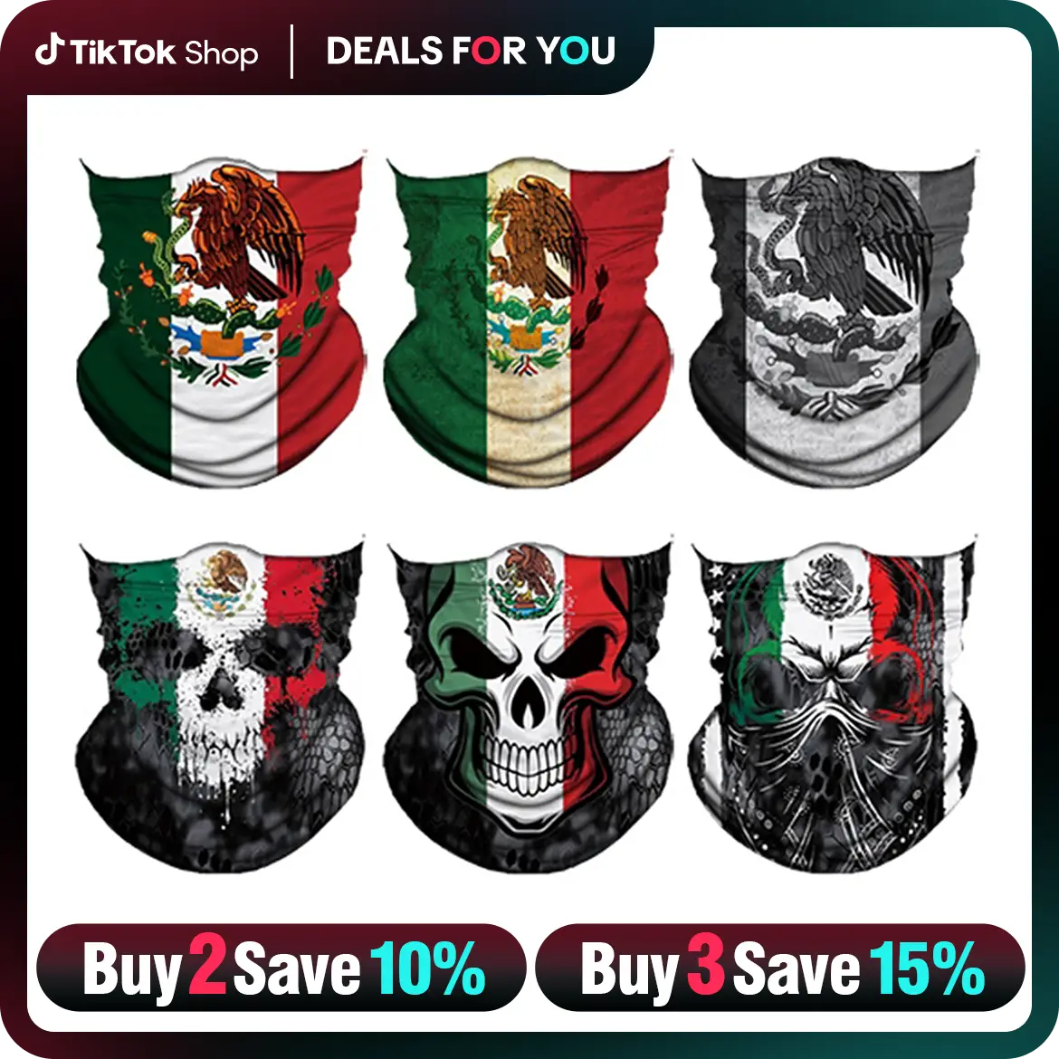 6pcs Summer UV Protection Cooling Neck Gaiter Face Mask Men Women, Seamless Bandana Rave Face Cover Scarf Mask, Balaclava, Headband, Head Wrap, Great