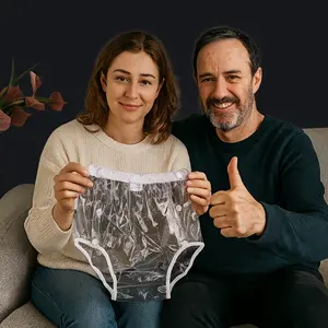 Adult Cloth Diaper Pants, Soft Breathable Leakproof Design, Reusable Padded Underwear, Easy Wear & Remove, Suitable for Adults over 14 Years