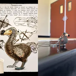 Ark Survival Evolved Rubber Dodobird Keychain Ark Survival Evolved Rubber Dodobird Keychain