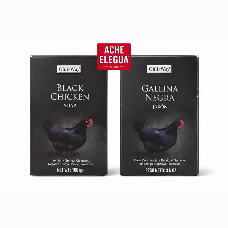 Spiritual Soap Black Chicken by Pastor Davis - Cleanser for Good Luck Protection Love & Bad Energy Clearing - Traditional Ingredients for Esotericism