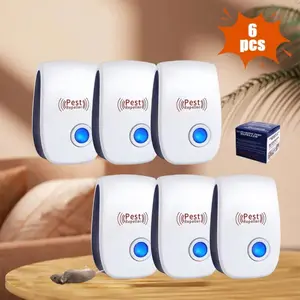 Silent Ultrasonic Rat Repellent, Multi-Use Physical Pest Repellent for Home Living Rooms & Kitchens, No-Residue Home Supply for a Clean Living Environment
