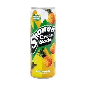 SHONEN SODA Pineapple Cream Soda - 355ml Can | Tropical Fruit Flavored Sparkling Drink SHONEN SODA Pineapple Cream Soda - 355ml Can | Tropical Fruit Flavored Sparkling Drink
