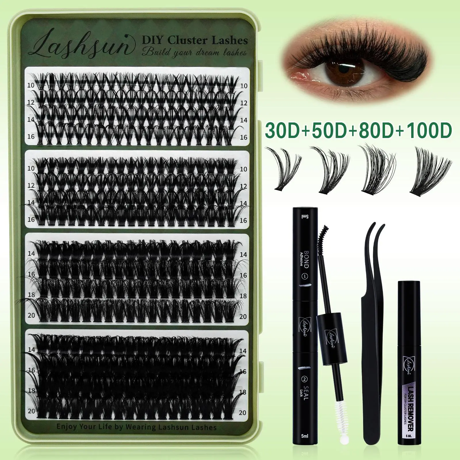 30D+50D+80D+100D Lash Kit